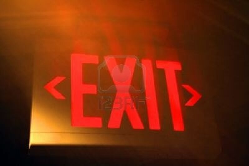 Red Exit Sign
