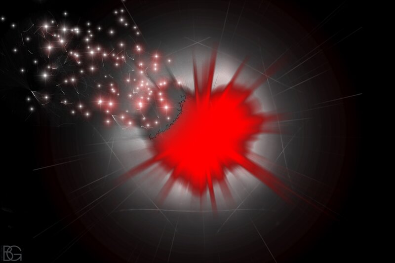 Red Explosion Burst