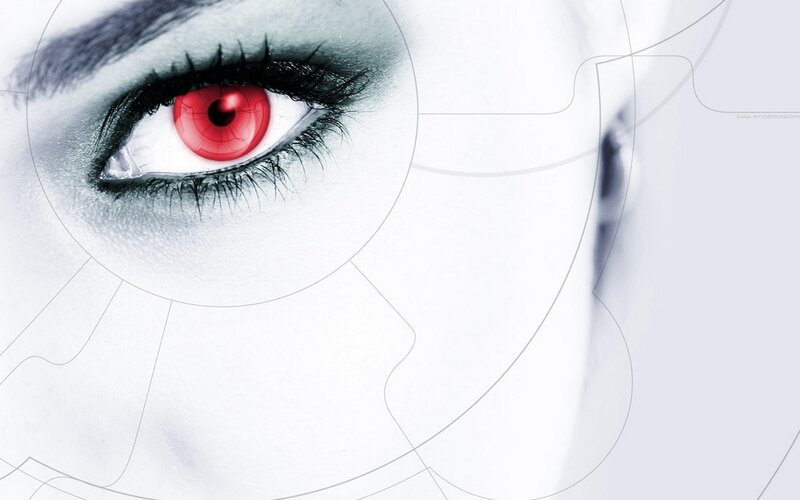 red eye close-up