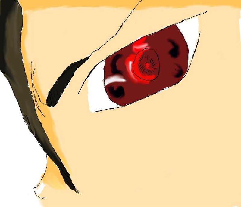 red eye close-up
