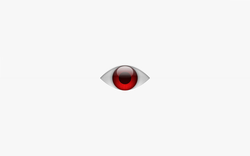 red eye icon on white