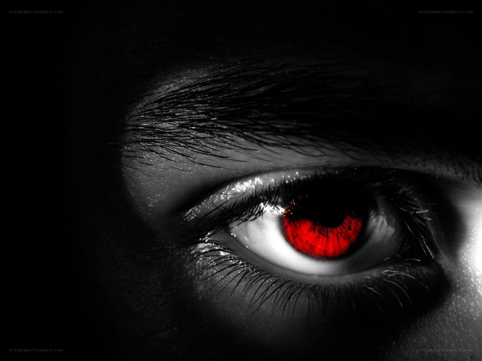 red eye in dark