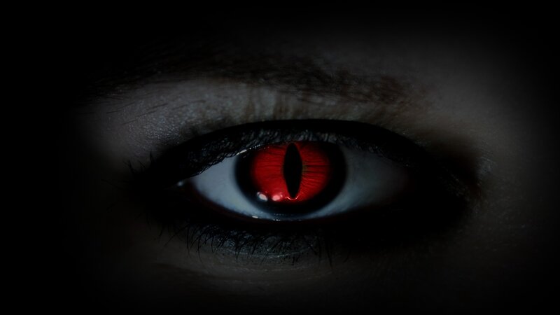 red eye in dark setting