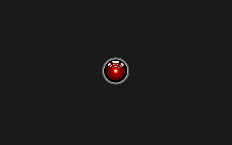 red eye logo on black