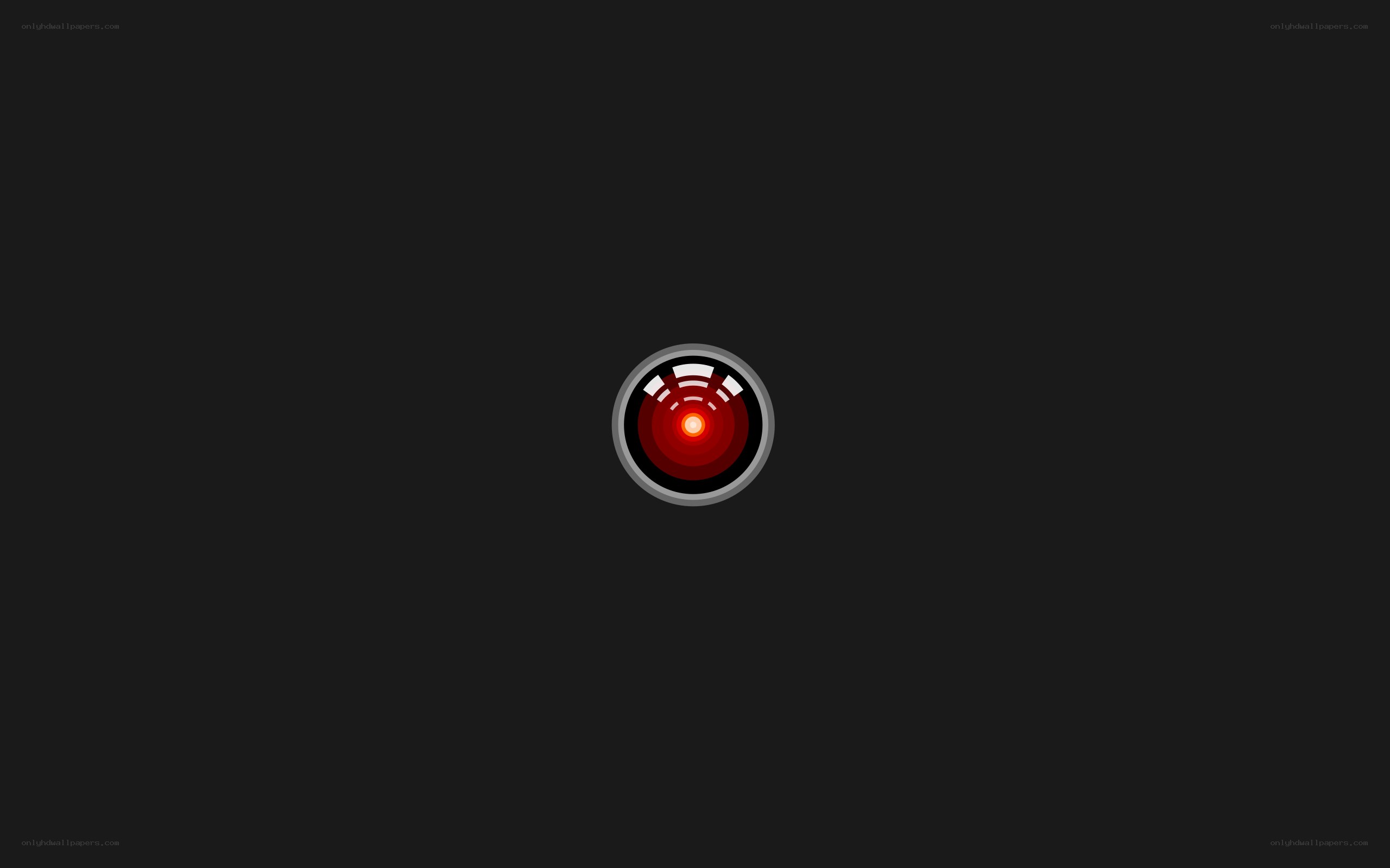 red eye logo on black