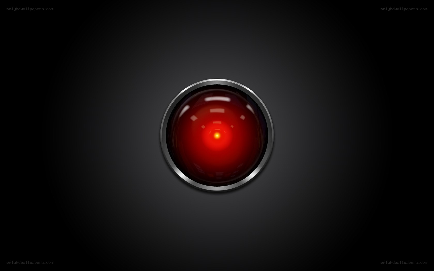 red eye of a machine