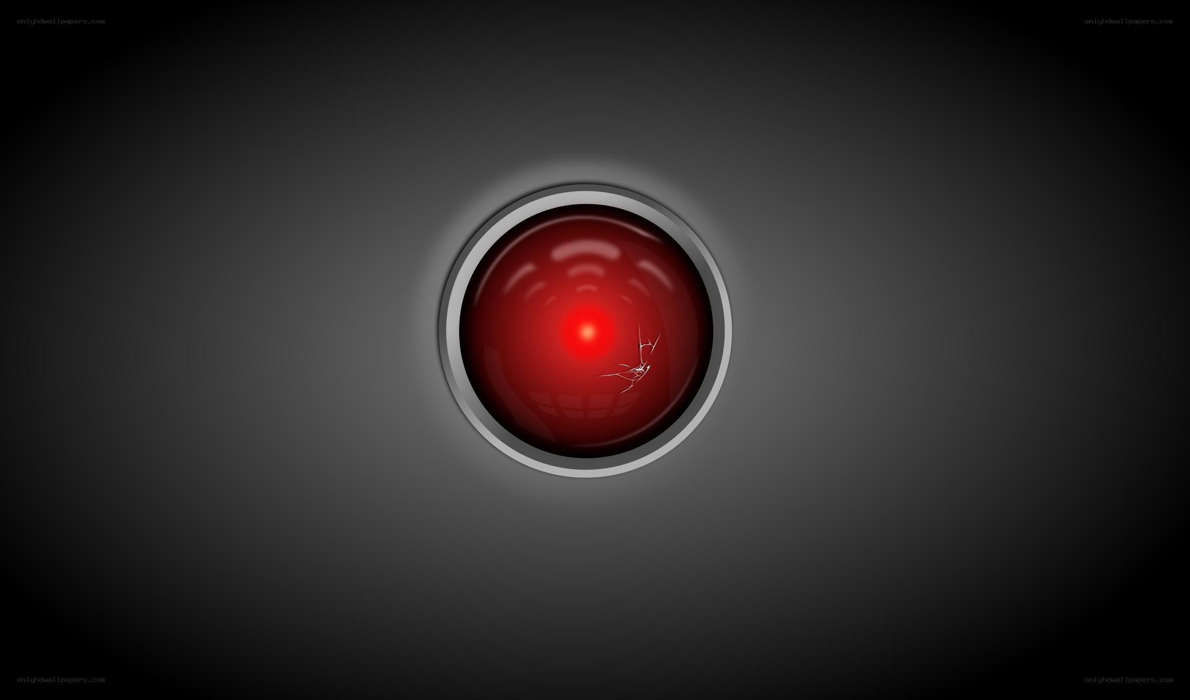 red eye of a machine