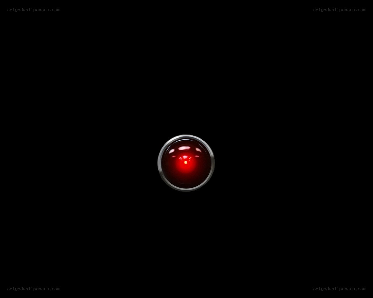 red eye of a machine