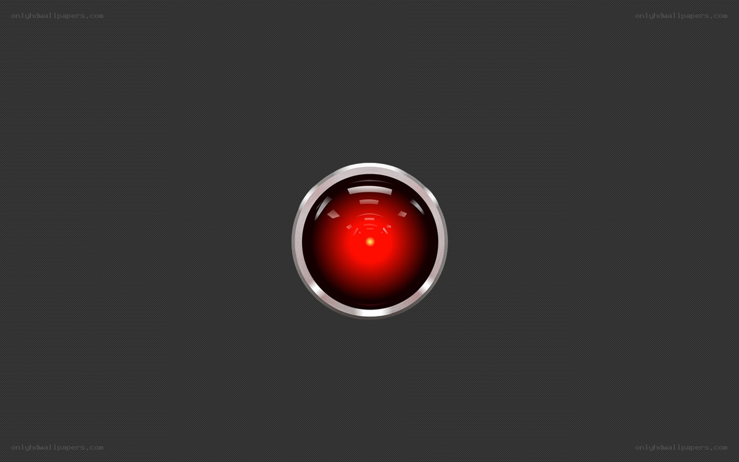 red eye of a robot