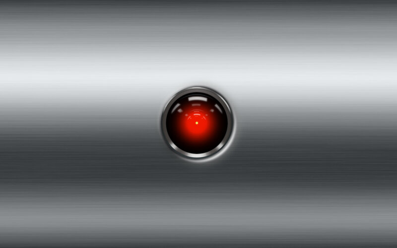 red eye on metal surface