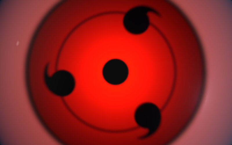 Red Eye with Black Tomoe — Intense