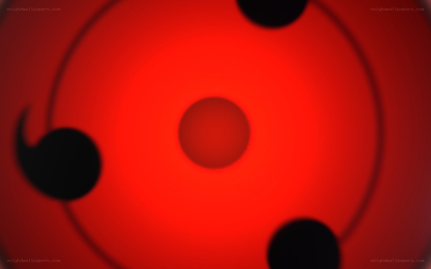 red eye with black tomoe