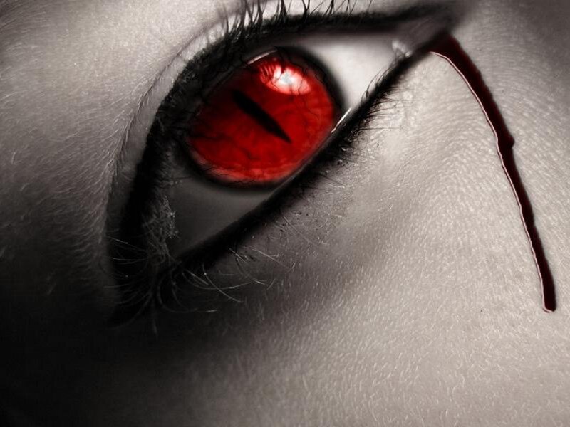 Red Eye with Blood