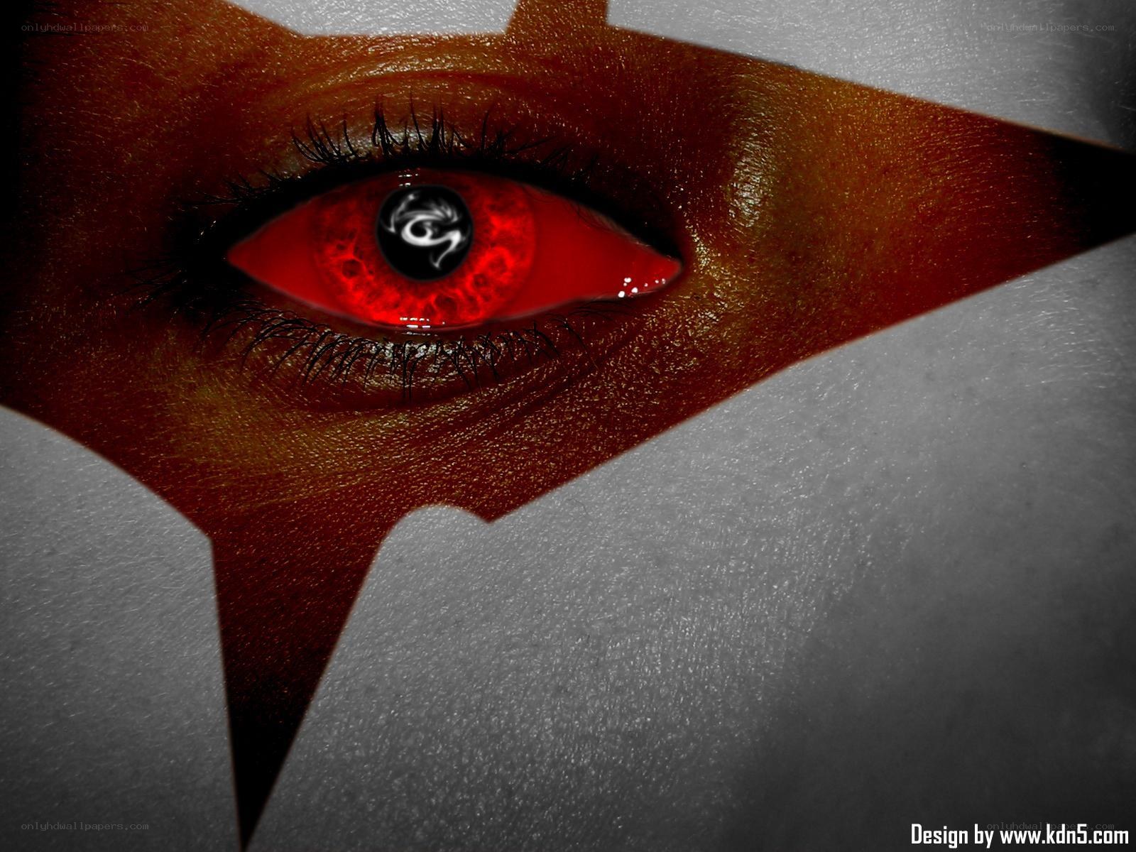 red eye with symbol