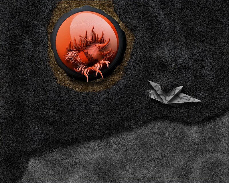 Red Eye with Tentacles