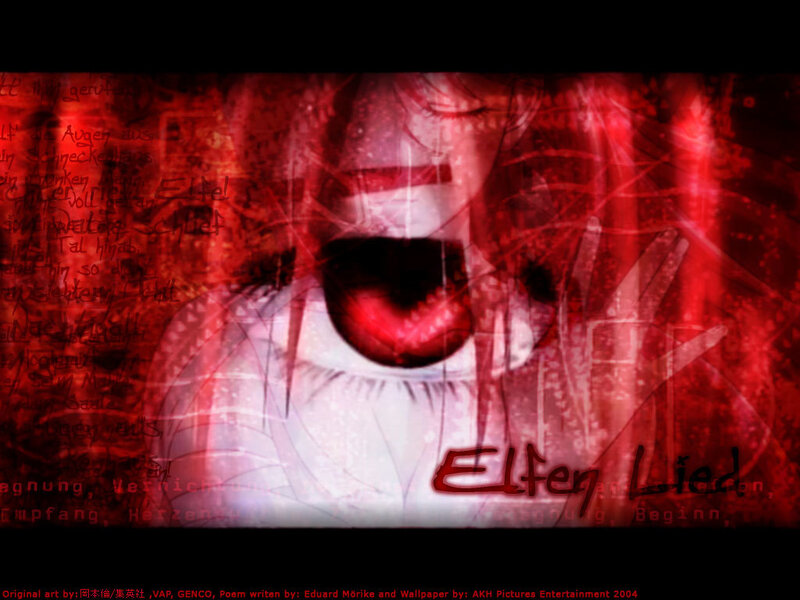 Red eye with text overlay