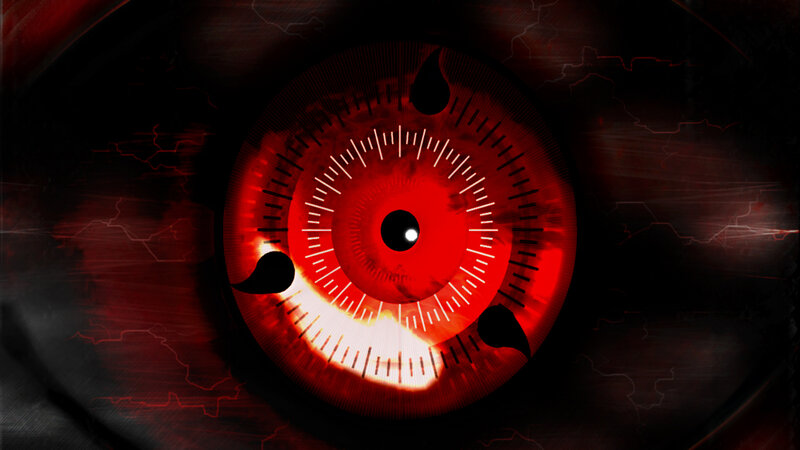 red eye with tomoe pattern