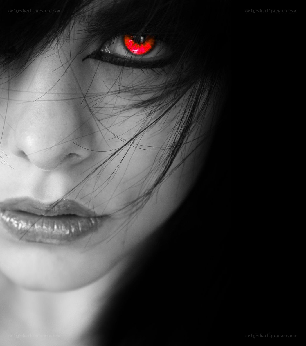 red-eyed portrait
