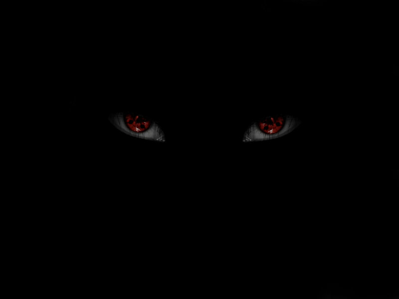 red eyes in darkness