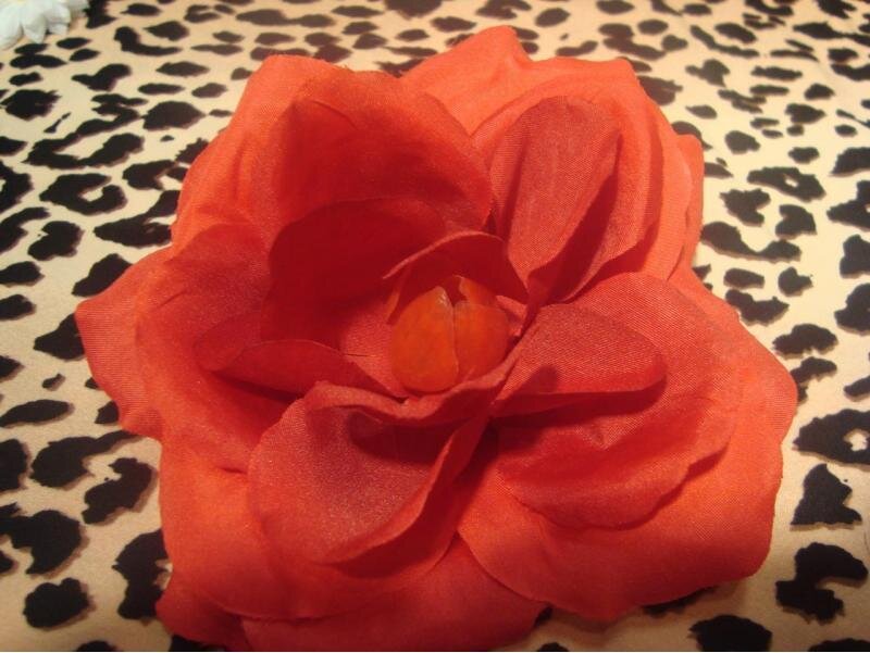 Red Fabric Flower