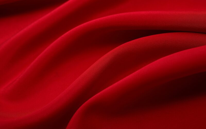 Red Fabric Texture — Calm, Folds