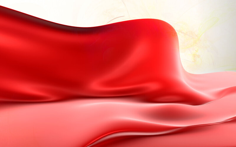 Red Fabric Wave