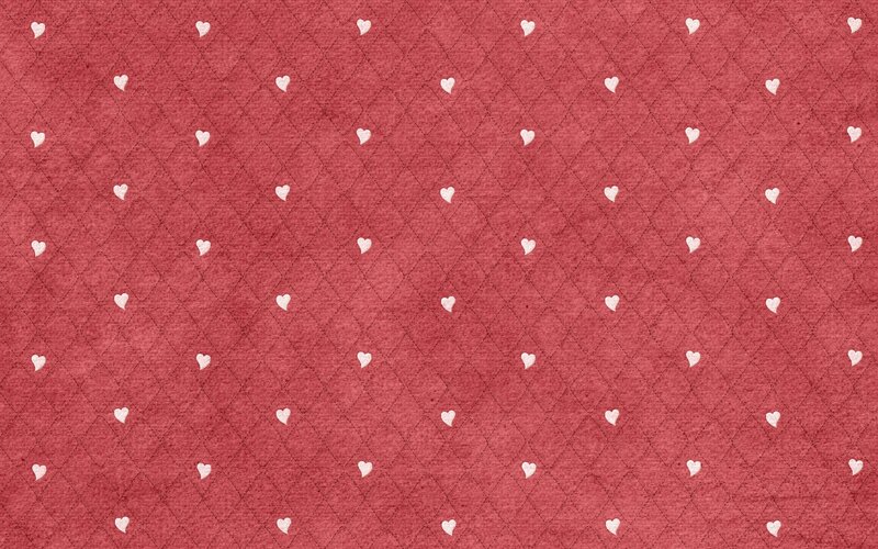 Red Fabric with Hearts