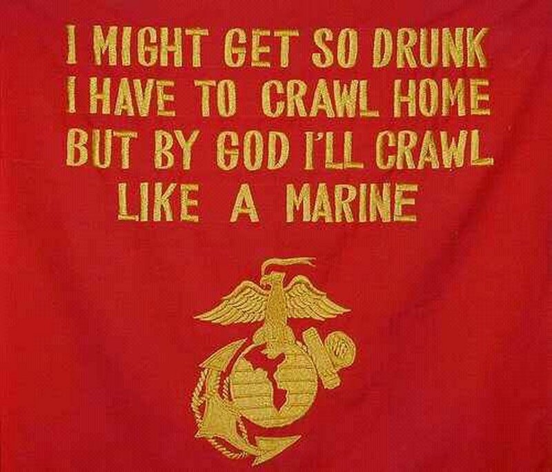 Red Fabric with Text — Proud