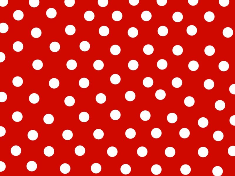 Red Fabric with White Polka Dots