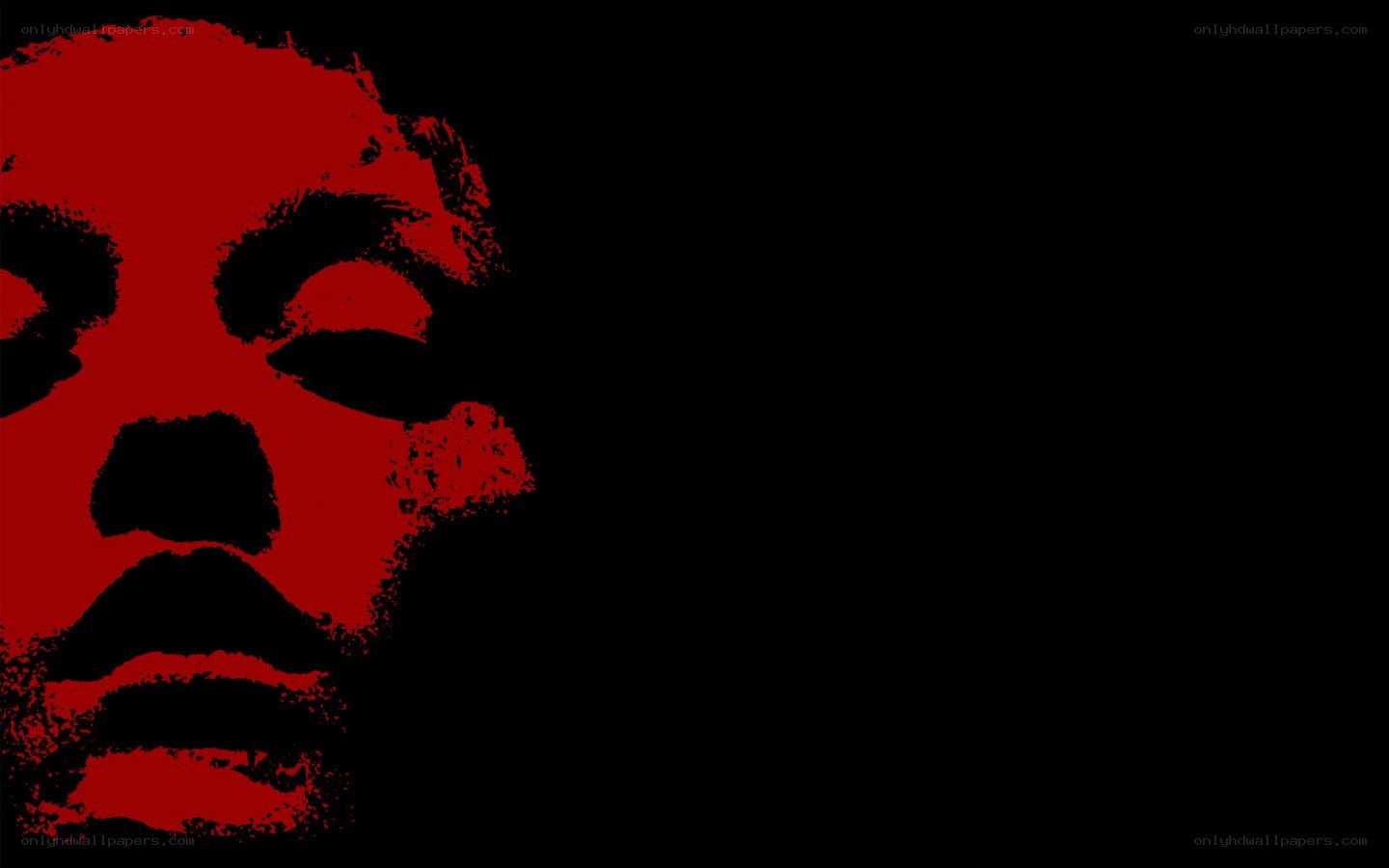 red face silhouette art