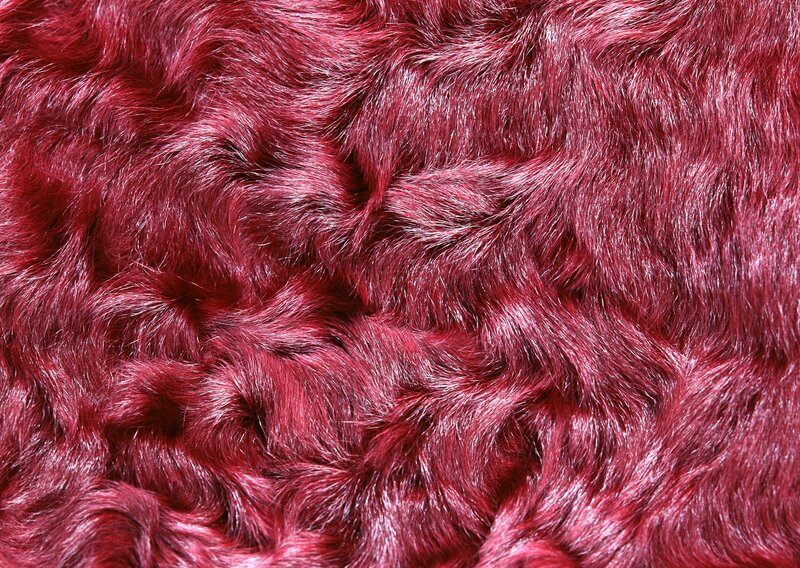 Red Faux Fur Texture — Textured