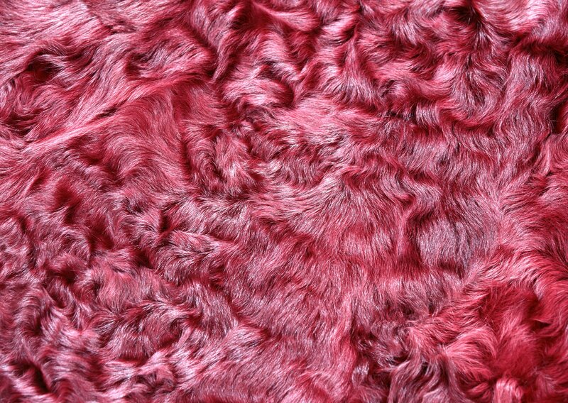 Red Faux Fur Texture