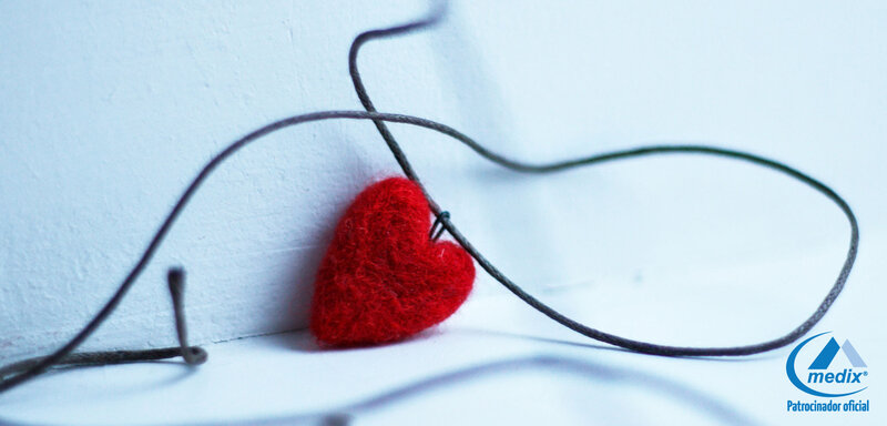 Red Felt Heart on String