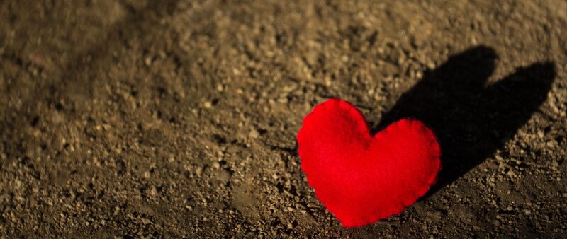 Red Felt Heart