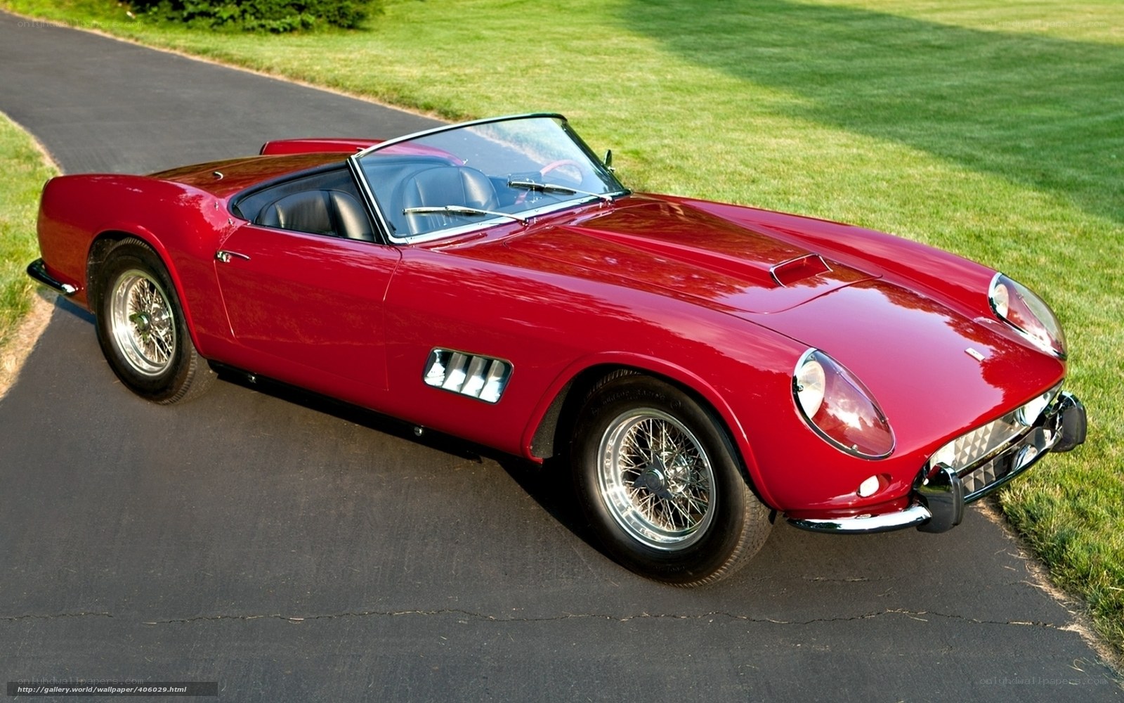 Red Ferrari 250 GT Spyder