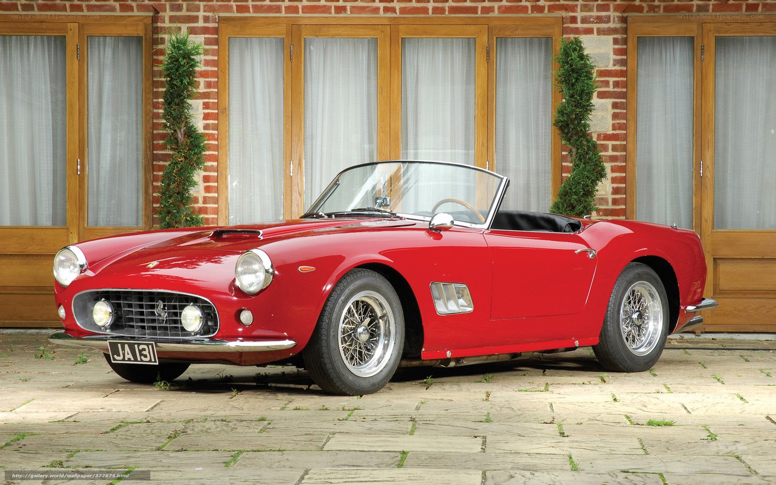 Red Ferrari 250 GT Spyder