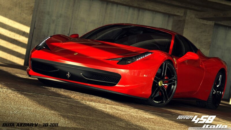 Red Ferrari 458 Italia