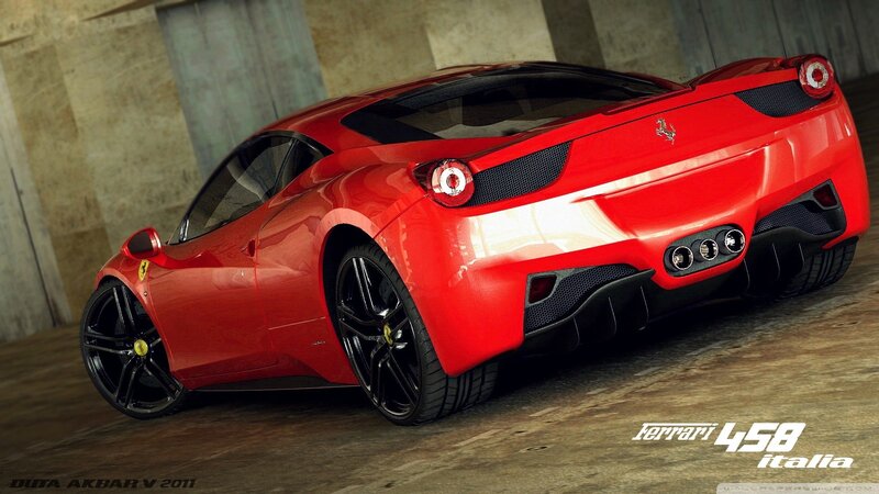 Red Ferrari 458 Italia
