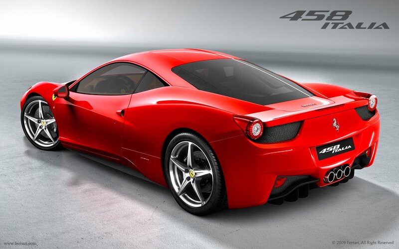 Red Ferrari 458 Italia