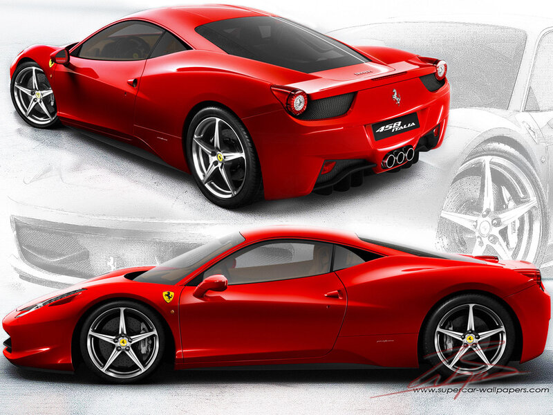 Red Ferrari 458 Italia