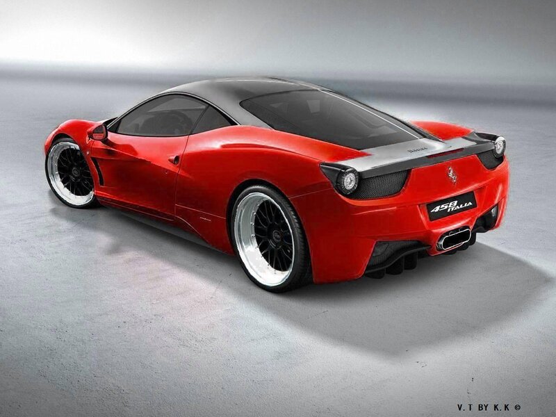 red ferrari 458 italia