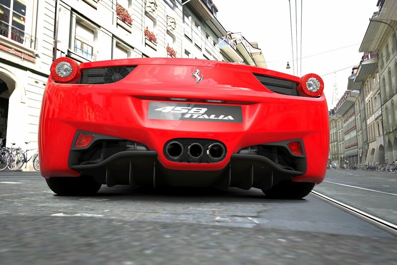 Red Ferrari 458 Italia — Dynamic, Afternoon