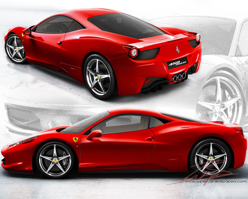 Red Ferrari 458 Italia — Dynamic