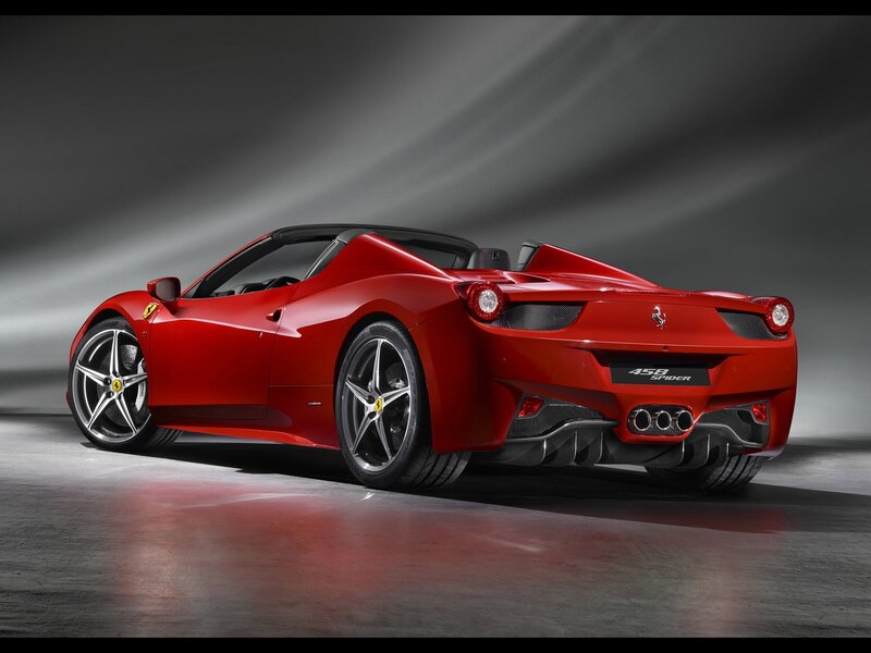 Red Ferrari 458 Spider
