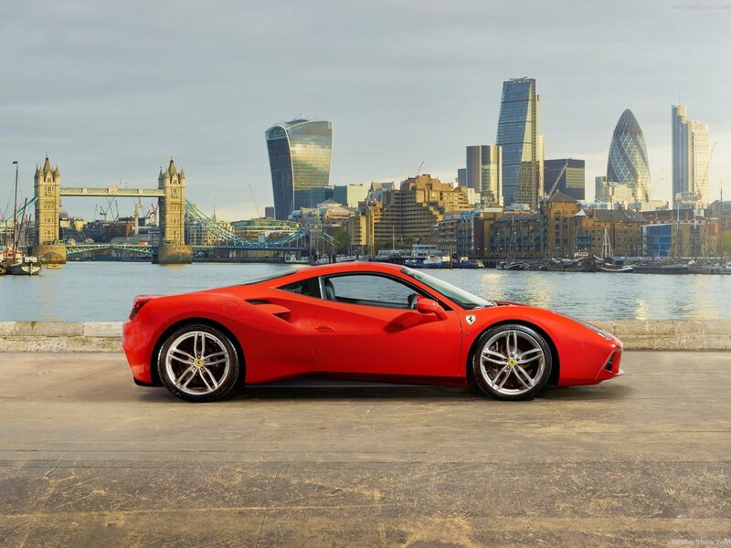 Red Ferrari 488 Gtb