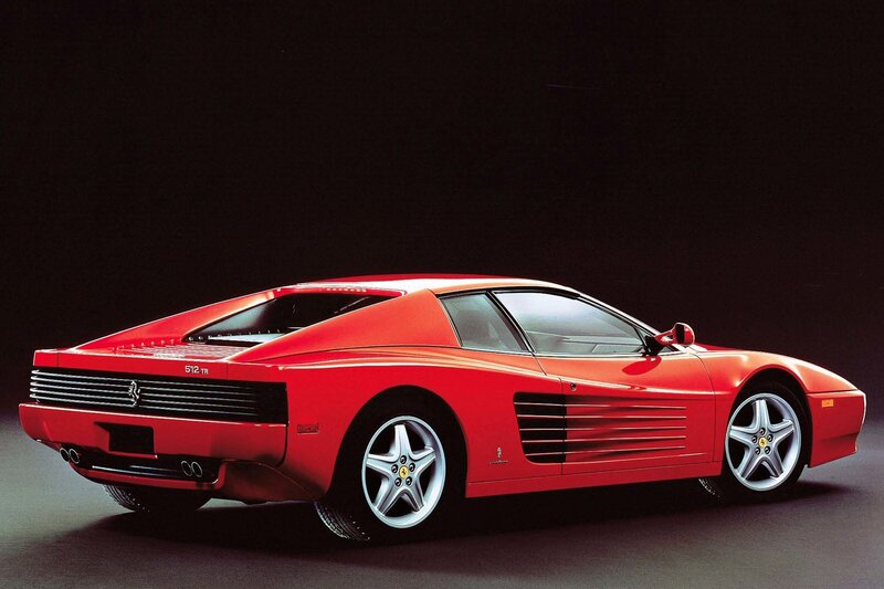 Red Ferrari 512 TR sports car