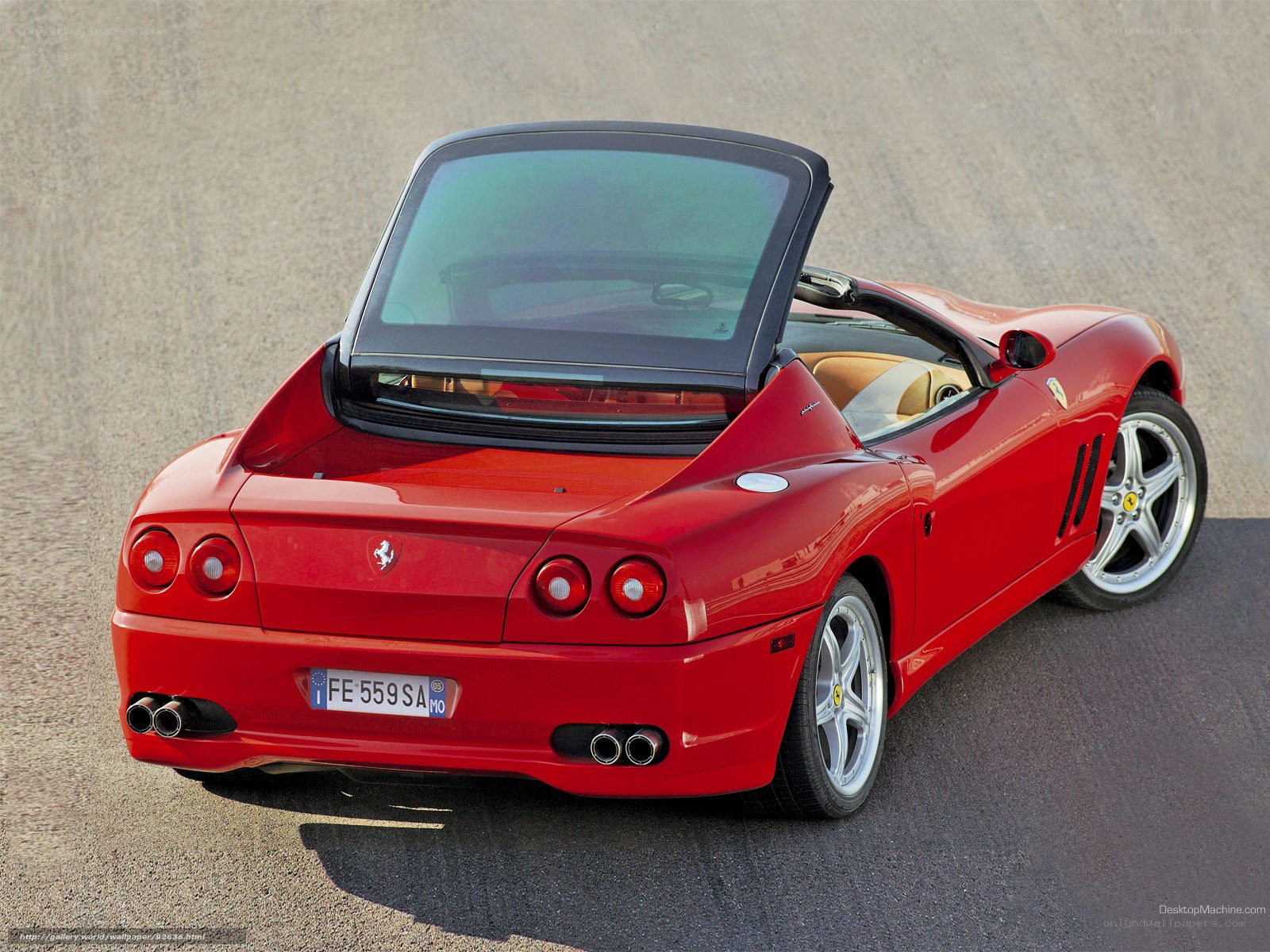 Red Ferrari 550 Barchetta
