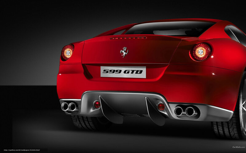 Red Ferrari 599 Gtb — Dramatic, Photograph