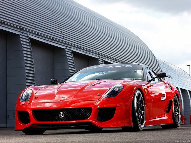 Red Ferrari 599XX race car