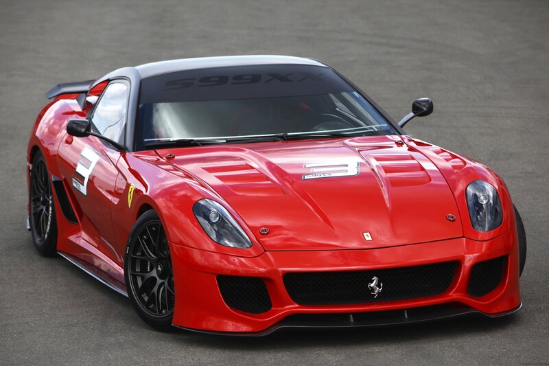 Red Ferrari 599XX race car